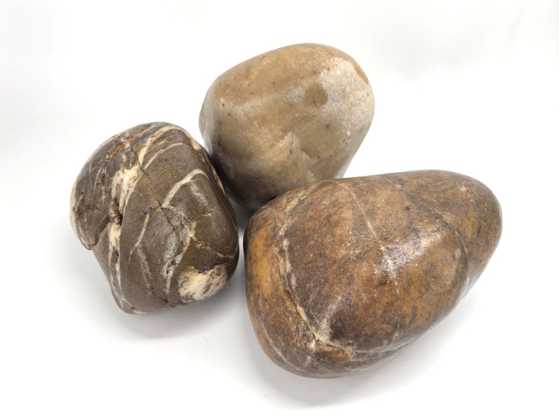 Flusskiesel Stein für Aquarien und Teiche